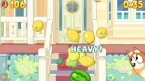 Bluey invade Fruit Ninja em crossover especial no Apple Arcade